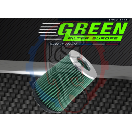 Conique Bi cone Aluminium Green filter - Swapland -