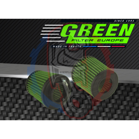 Conique Bi cone Caoutchouc Green filter - Swapland -