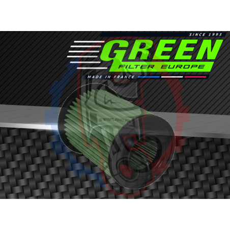 Cylindrique Bi cone Caoutchouc Green filter - Swapland -