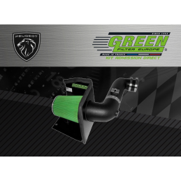 Kit d’admission direct Green pour Peugeot 