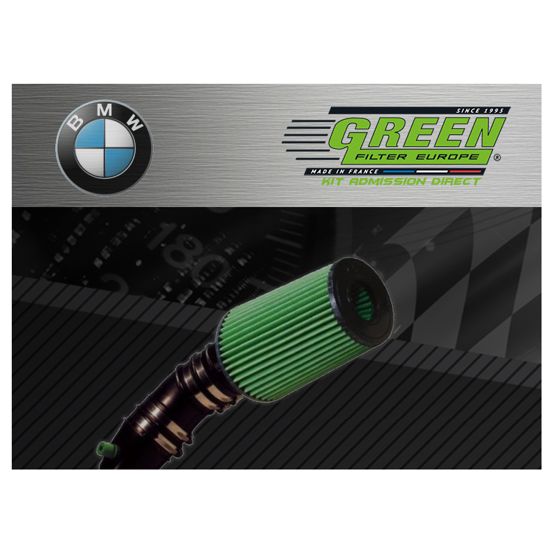 Kit d’admission direct Bi cone Green pour Bmw 