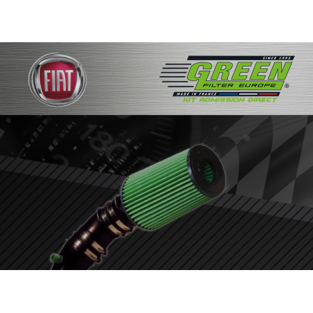 Kit d’admission direct Bi cone Green pour Fiat 
