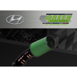 Kit d’admission direct Bi cone Green pour Hyundai 