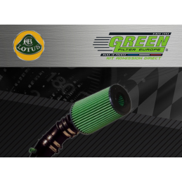 Kit d’admission direct Bi cone Green pour Lotus 