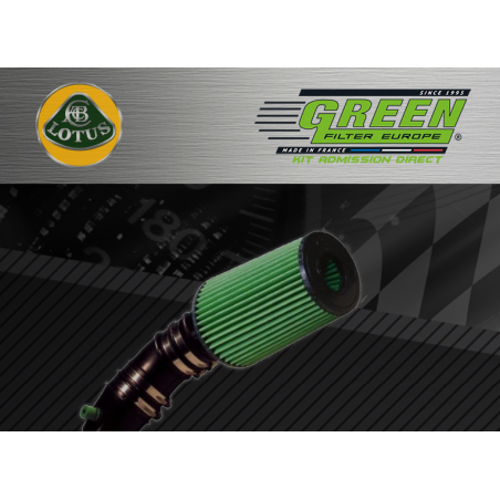 Kit d’admission direct Bi cone Green pour Lotus 
