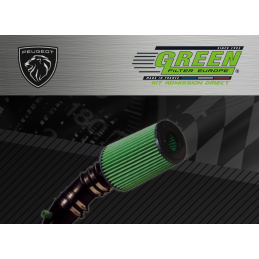 Kit d’admission direct Bi cone Green pour Peugeot 