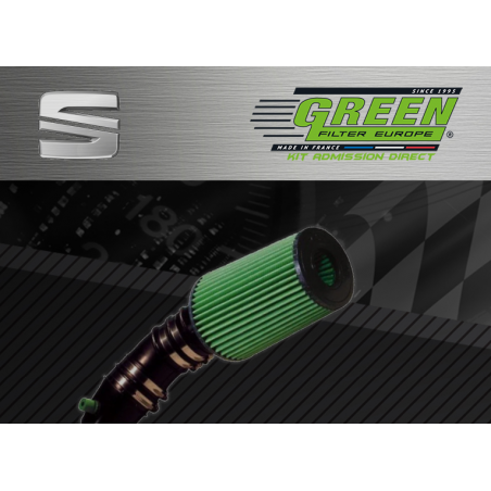 Kit d’admission direct Bi cone Green pour Seat 