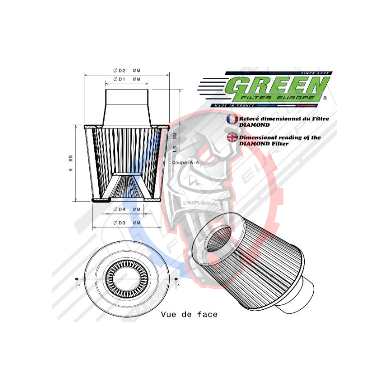 Filtre green Diamond -SWAPLAND-