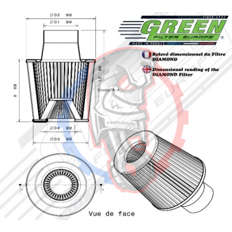 Filtre green Diamond -SWAPLAND-