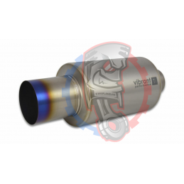 Echappement inox rond Vibrant titane 63.5- SWAPLAND -