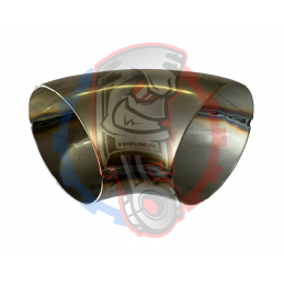 Coude court soudé inox 45 mm 2