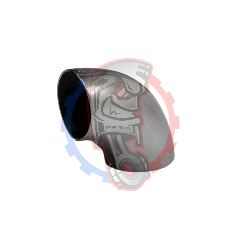 Coude court soudé inox 45 mm