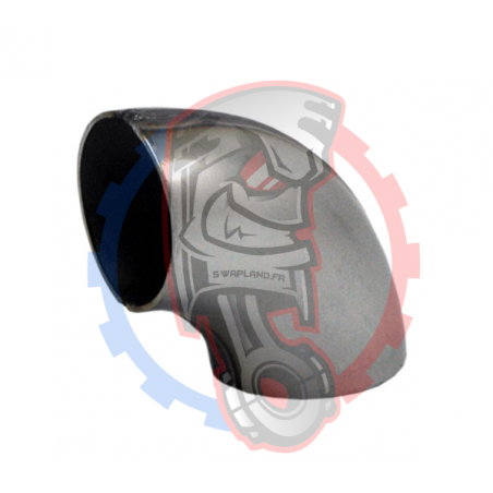 Coude court soudé inox 45 mm