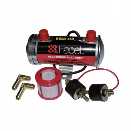 Pompe à essence basse pression externe Facet Red Top avec raccords 10mm