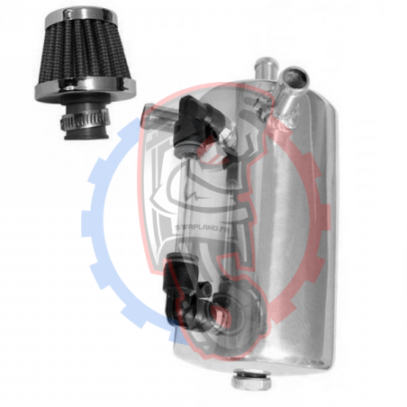 Récupérateur d'huile aluminium 0.5L avec reniflard - Swapland -