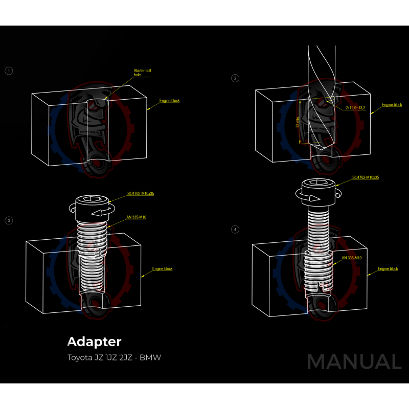 Kit embrayage conversion moteur Toyota 2JZ 1JZ pour boite BMW N54