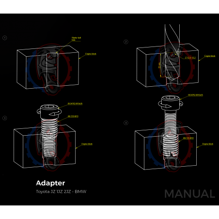 Kit embrayage conversion moteur Toyota 2JZ 1JZ pour boite BMW N54