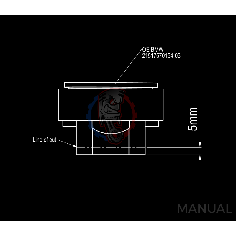 Kit embrayage conversion moteur Toyota 2JZ 1JZ pour boite BMW M57 HGD