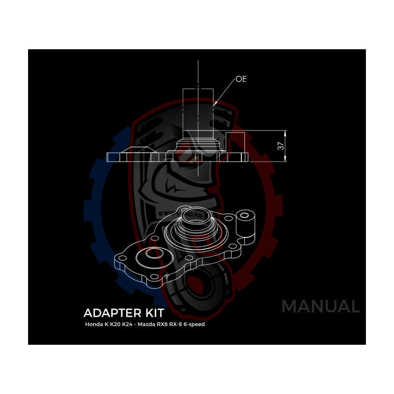 Kit embrayage Stage 1 conversion moteur Honda S2000 boite 6 Mazda RX-8