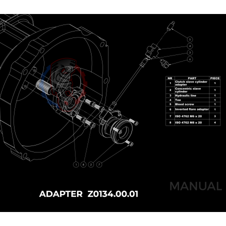 Kit embrayage Stage 1 conversion moteur Honda S2000 boite 5 Mazda RX-8