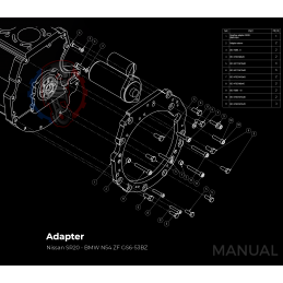 Kit embrayage Stage 1 conversion moteur Nissan SR boite BMW N54 650 Nm 2