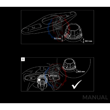 Kit embrayage bi disques conversion moteur Ford Barra boite BMW M57N HGD JGA