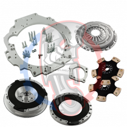 Kit embrayage bi disques conversion moteur Ford Barra boite BMW M57N HGD JGA