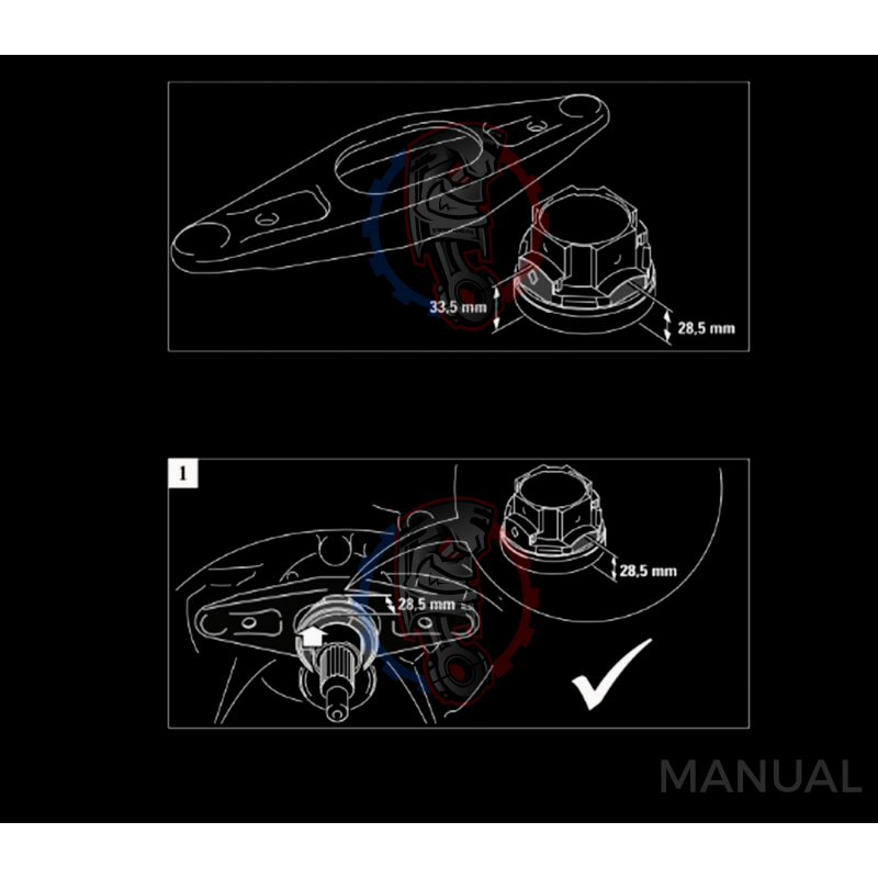 Kit embrayage Stage 4 conversion moteur Toyota 2JZ 1JZ pour boite BMW M57N