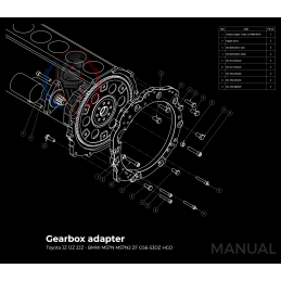 Kit embrayage Stage 4 conversion moteur Toyota 2JZ 1JZ pour boite BMW M57N 2