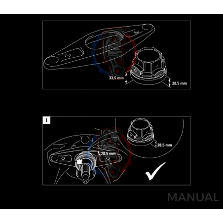 Kit embrayage Stage 1 conversion moteur Toyota V8 UZ boite M57N N54