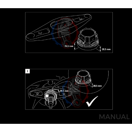 Kit embrayage Stage 1 conversion moteur Toyota V8 UZ boite M57N N54 650 Nm