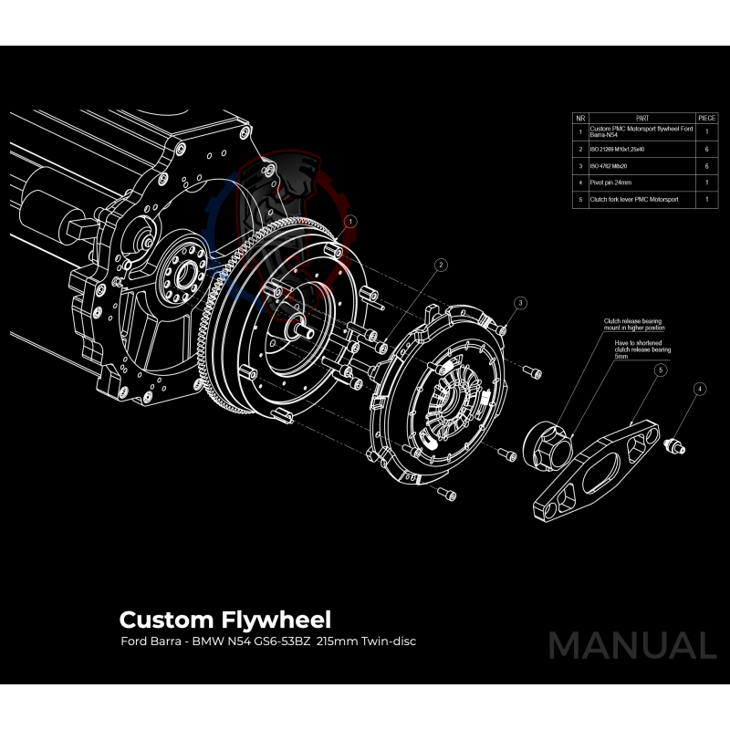 Kit Embrayage Stage Conversion Moteur Ford Barra Boite Bmw N