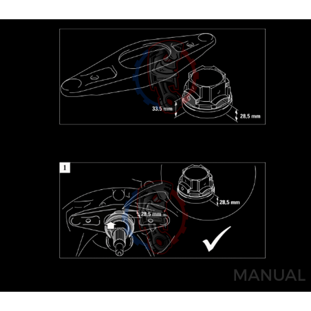 Kit embrayage Stage 1 conversion moteur Ford Barra boite BMW M57 N54
