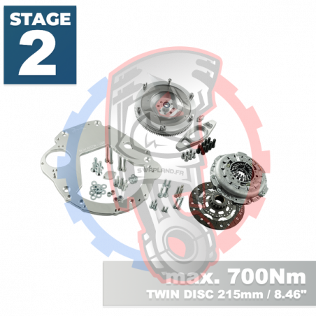 Kit embrayage stage 2 conversion moteur BMW M50 M52 M54 S50 S52 S54 pour boite BMW M57N HGD JGA