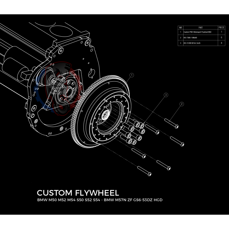 Kit embrayage Race stage 3 conversion moteur BMW M50 M52 M54 S50 S52 S54 boite BMW M57N HGU HGK