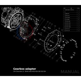 Kit embrayage Race Stage 1 conversion moteur GM Chevrolet V8 LS boite BMW M50 S50 M52 S52 M54 2