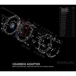 Kit embrayage stage 1 conversion moteur BMW M60 pour boite BMW M57 / E46 S54 M3 2