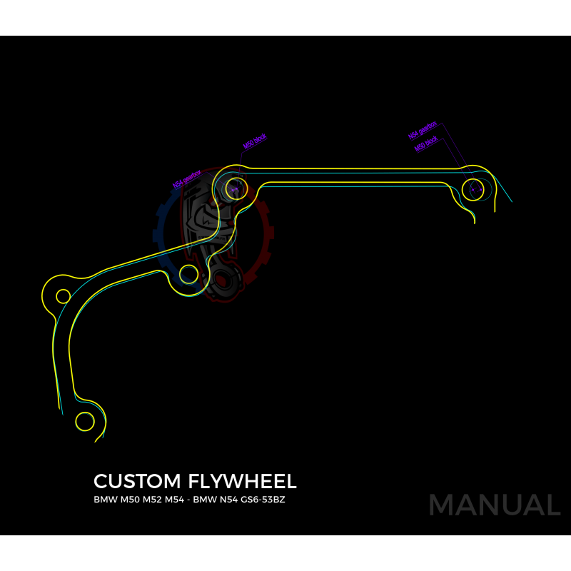 Kit embrayage Race stage 2 conversion moteur BMW M50 S50 M52 S52 M54 S54 boite BMW N54