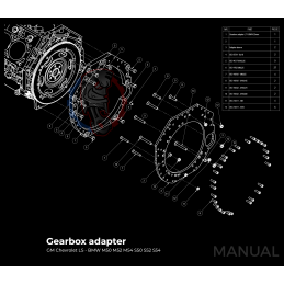 Kit embrayage Race stage 3 conversion moteur GM Chevrolet V8 LS boite BMW M50 S50 M52 S52 M54 2