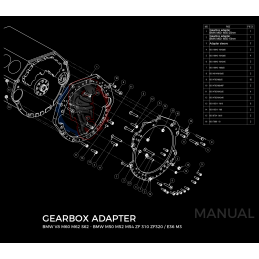 Kit embrayage stage 1 conversion moteur BMW M62 S62 pour boite BMW M57 / E46 S54 M3 2