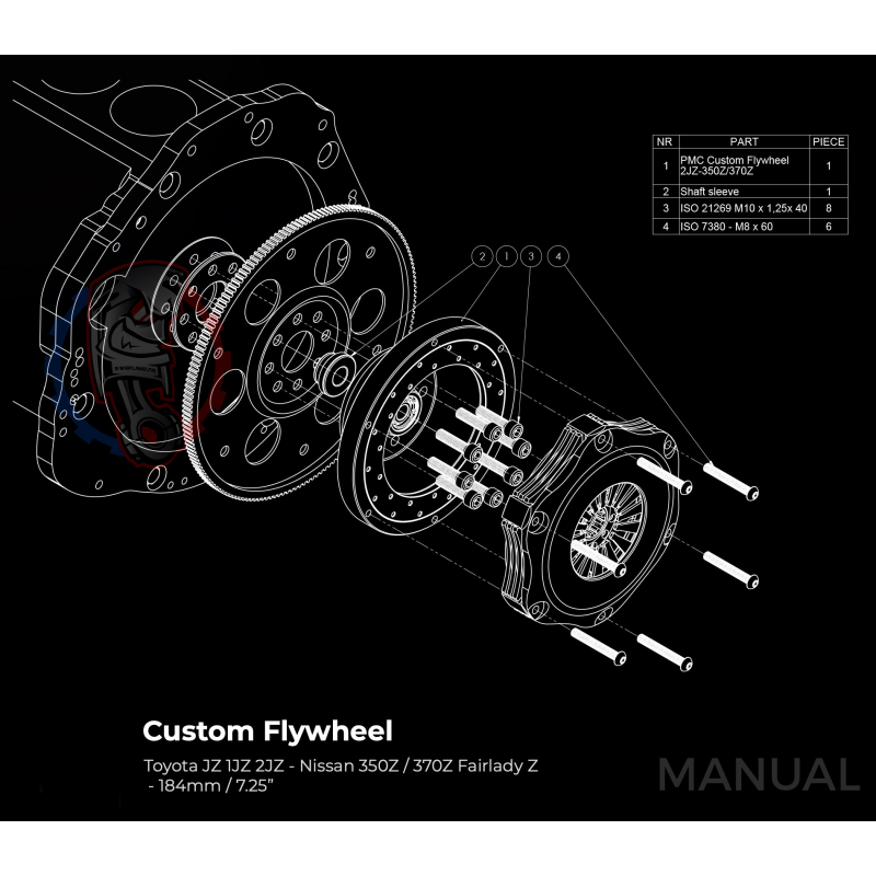 Kit embrayage Race stage 2 conversion moteur Toyota 1JZ 2JZ boite Nissan 350Z Z33 370Z Z34 CD009