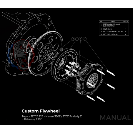 Kit embrayage Race stage 2 conversion moteur Toyota 1JZ 2JZ boite Nissan 350Z Z33 370Z Z34 CD009