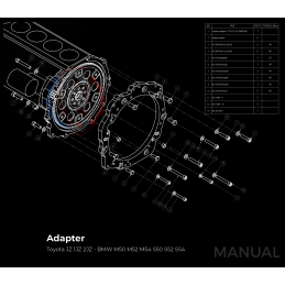 Kit embrayage Race stage 3 conversion moteur Toyota JZ 1JZ 2JZ boite BMW M50 S50 M52 S52 M54 2