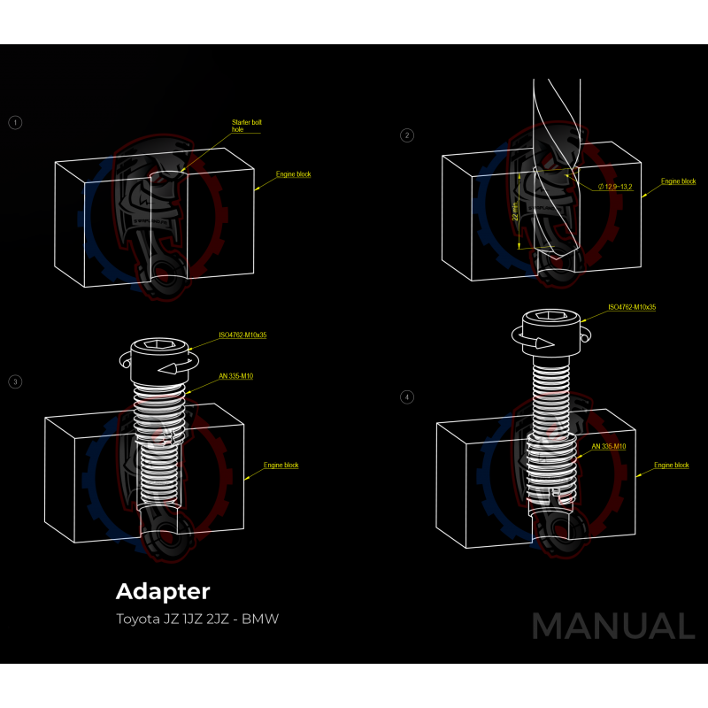 Kit embrayage Race stage 3 conversion moteur Toyota JZ 1JZ 2JZ boite BMW M50 S50 M52 S52 M54