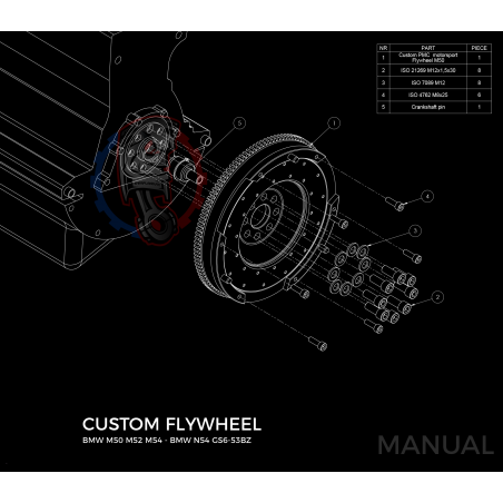 Kit embrayage Stage 1 conversion moteur BMW M50 S50 M52 S52 M54 S54 boite BMW N54
