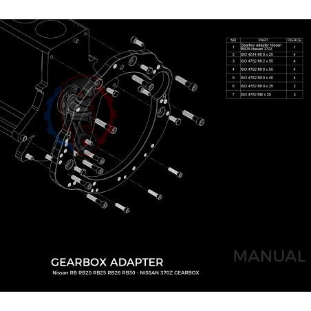 Kit embrayage Race stage 3 conversion moteur Nissan RB boite Nissan 350Z 370Z