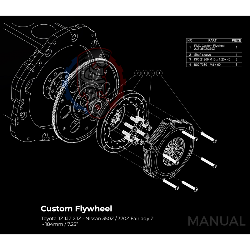 Kit embrayage Race stage 3 conversion moteur Toyota JZ 1JZ 2JZ boite Nissan 350Z 370Z