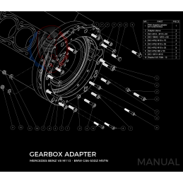 Kit embrayage Race stage 3 conversion moteur Mercedes-Benz M113 boite BMW M57N HGU HGK 2