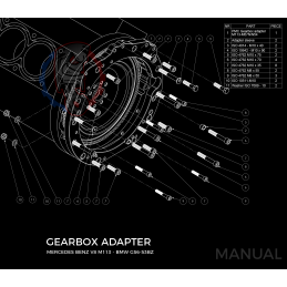 Kit embrayage Race stage 2 conversion moteur Mercedes-Benz M113 boite BMW M57N HGU HGK 2