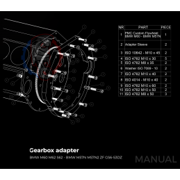 Kit embrayage Race Stage 1 conversion moteur BMW M62 S62 boite BMW M57N HGD JGA 2